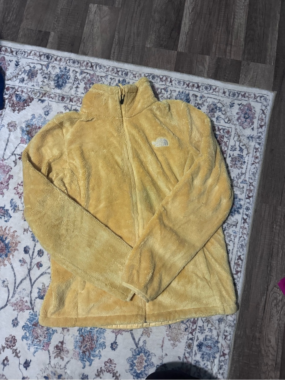 The North Face Women's Yellow Plush Full-Zip Fleece Jacket
